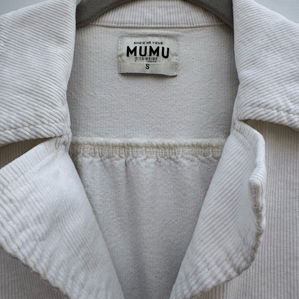 Show Me Your Mumu Women's Outlaw Corduroy Mini Dress in Cream No Belt Size Small - Picture 6 of 7